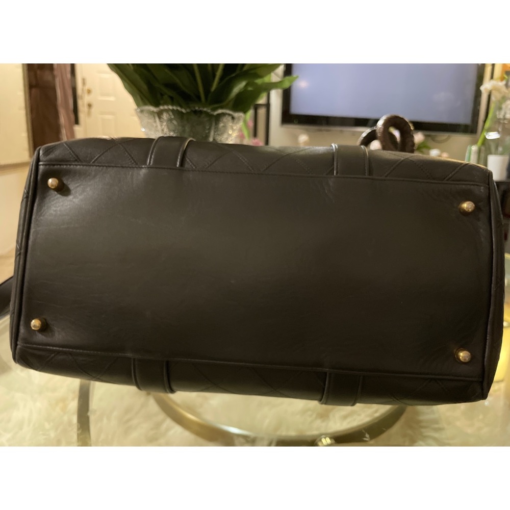 SALE!!! 🎉🎉🎉Chanel Vintage Lambskin Diamond Stitch Boston Bag - Picture 6 of 16